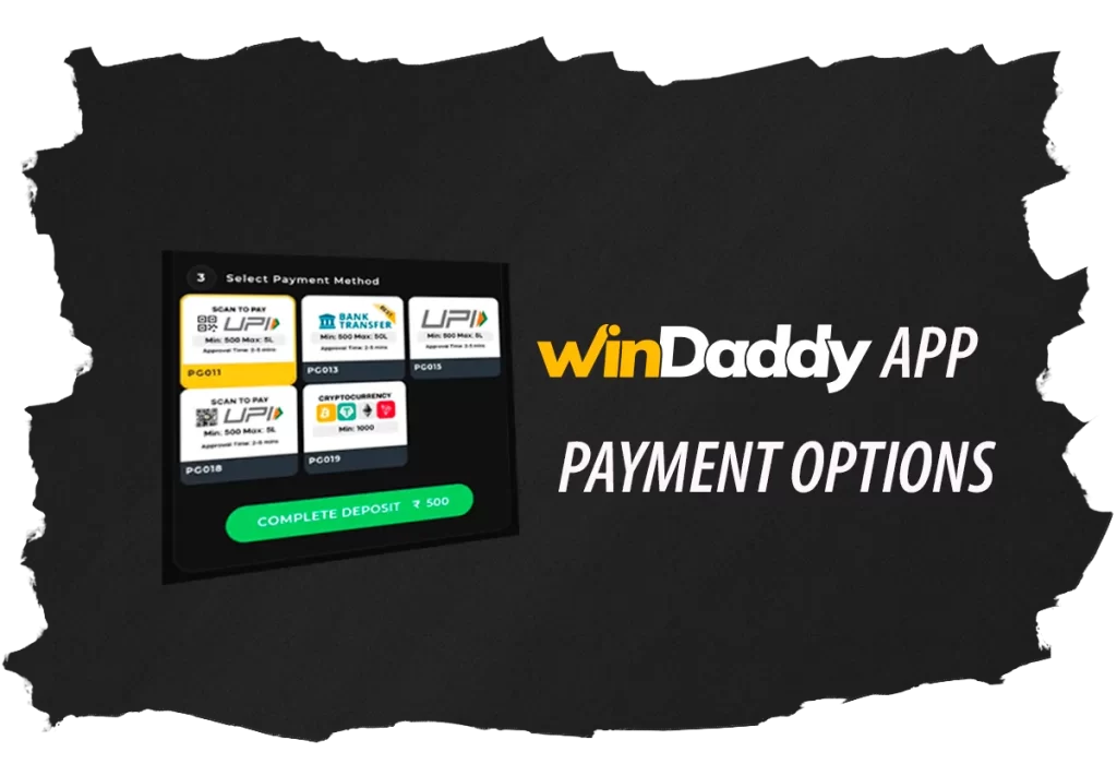 windaddy app withdrawal and deposit